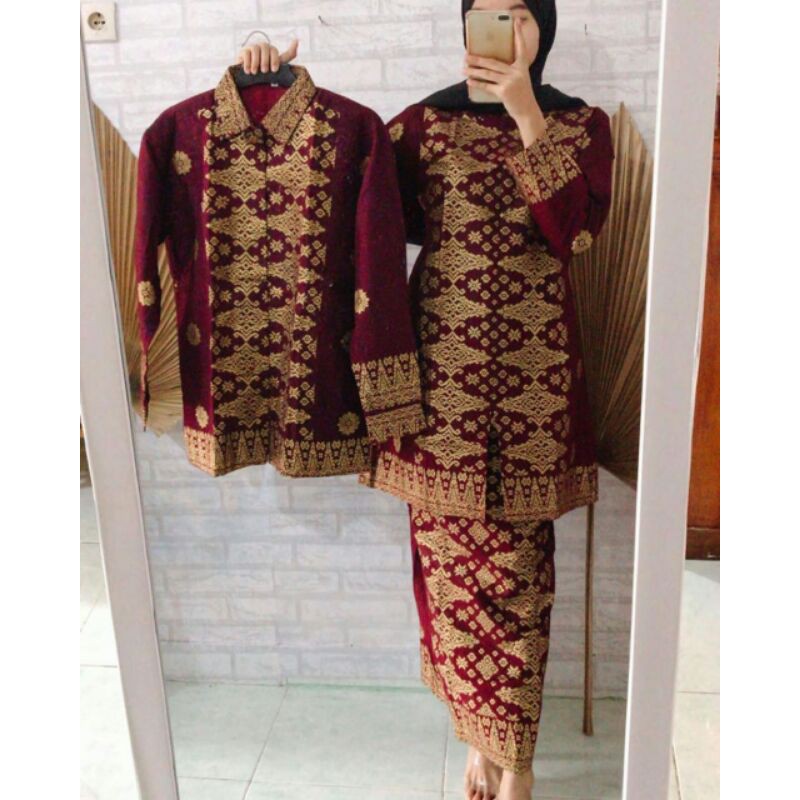 baju songket palembang/ baju kondangan