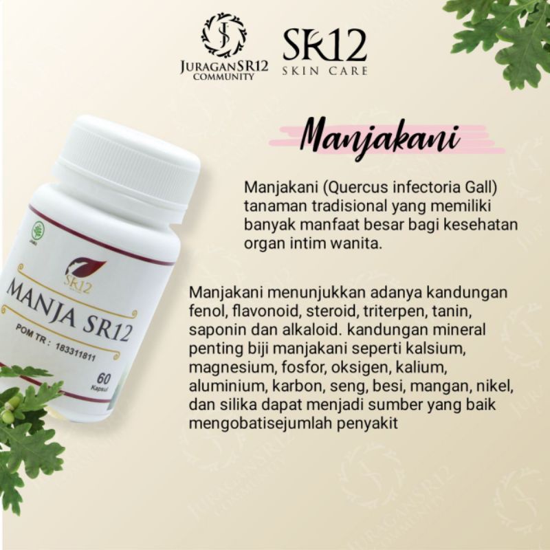 Manjakani sr12 WANITA EXTRAK BUAH MANJAKANI SR12 (bisa untuk ikhtiar PROMIL) masalah ke-wanitaan