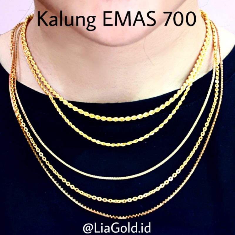 Kalung EMAS Asli Kadar 700 / 16K ( TOKO MAS LIA GOLD BEKASI )