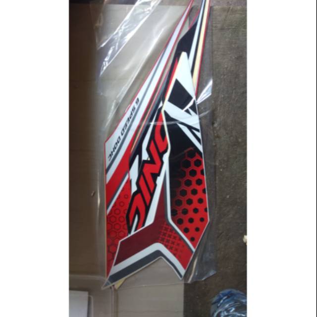 Striping all new sonic 2019 merah hitam