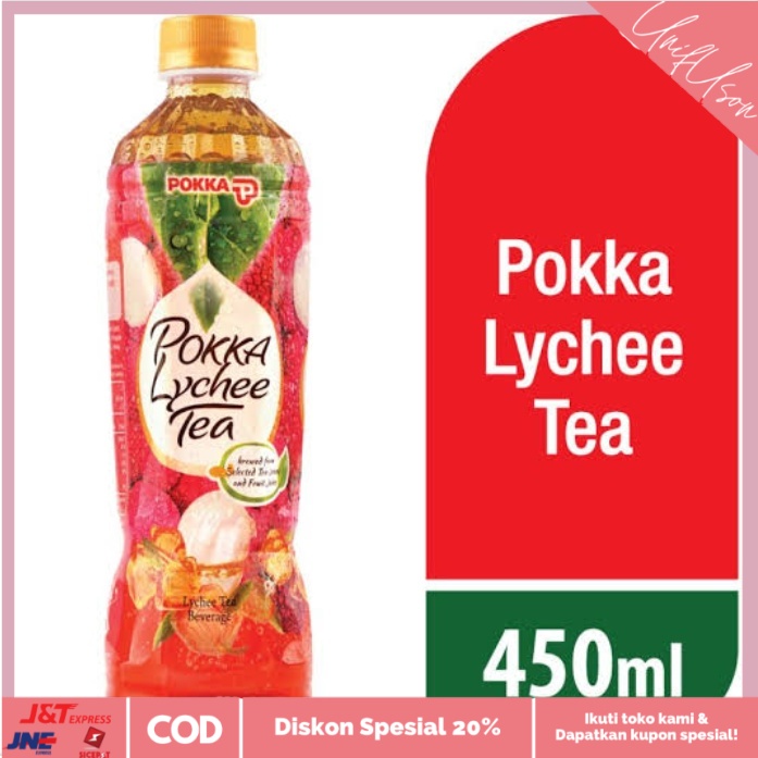 

⭐COD⭐ Pokka Lychee Tea 450 ml | Grosir 1 Carton