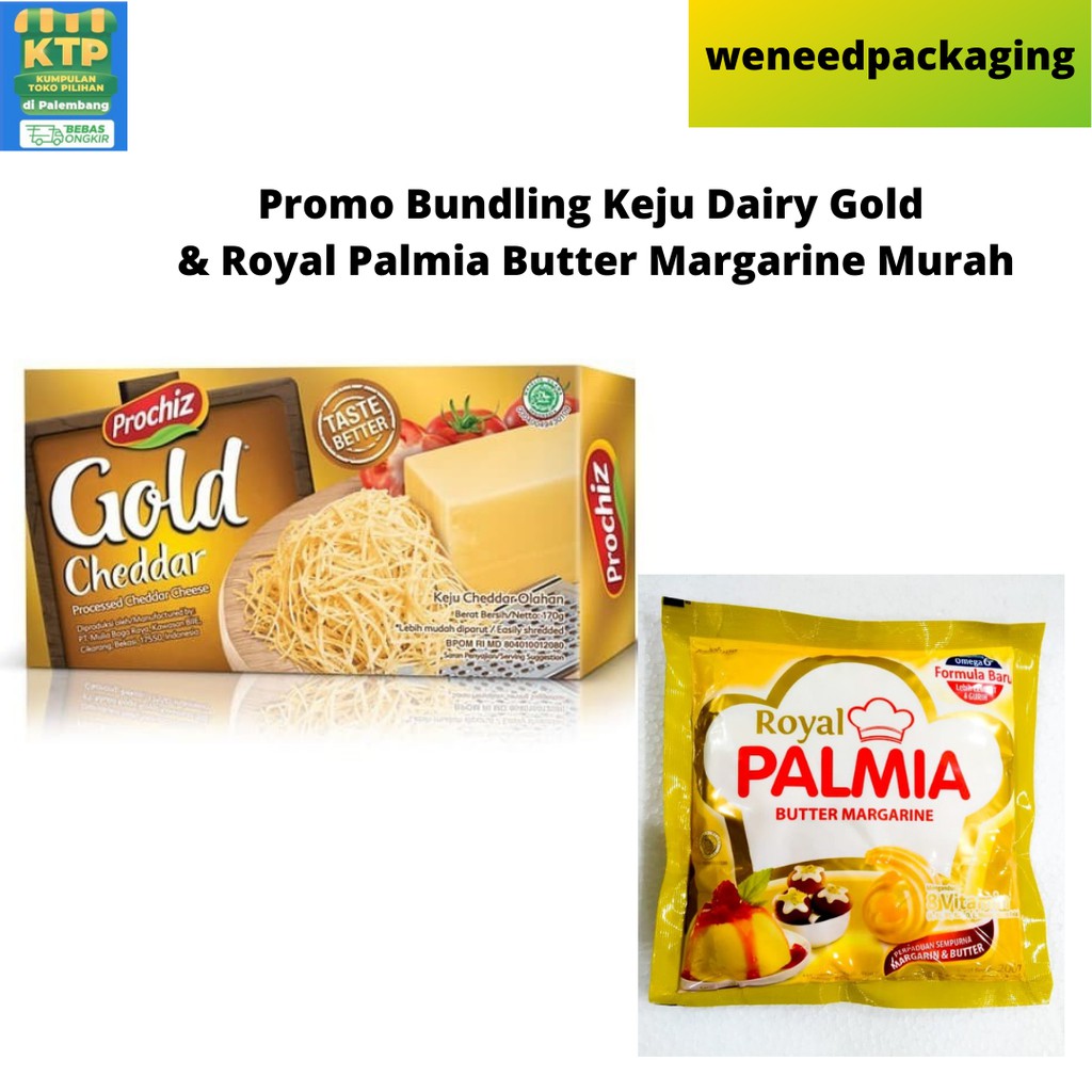 

Promo Bundling Keju Prochiz Gold & Royal Palmia Butter Margarine Murah