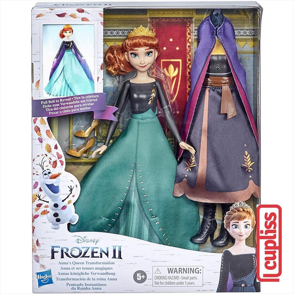 Hasbro Disney Frozen E9419 Anna Queen Transformation Doll Boneka