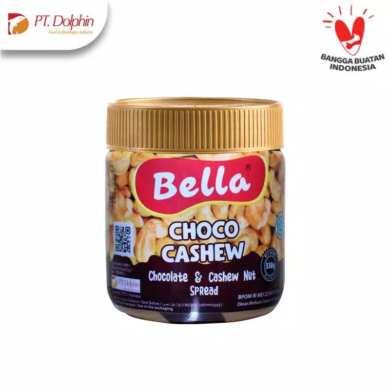 Bella spread choco cashew / chese 330 gram