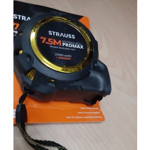 METERAN KARET 7,5&quot; STRAUS/METERAN BULAT TUKANG UKUR TARIK/ METERAN KARET MAGNET/MEASURING TAPE BERKUALITAS/ METERAN TUKANG BANGUNAN/METERAN SERBAGUNA/ALAT UKUR