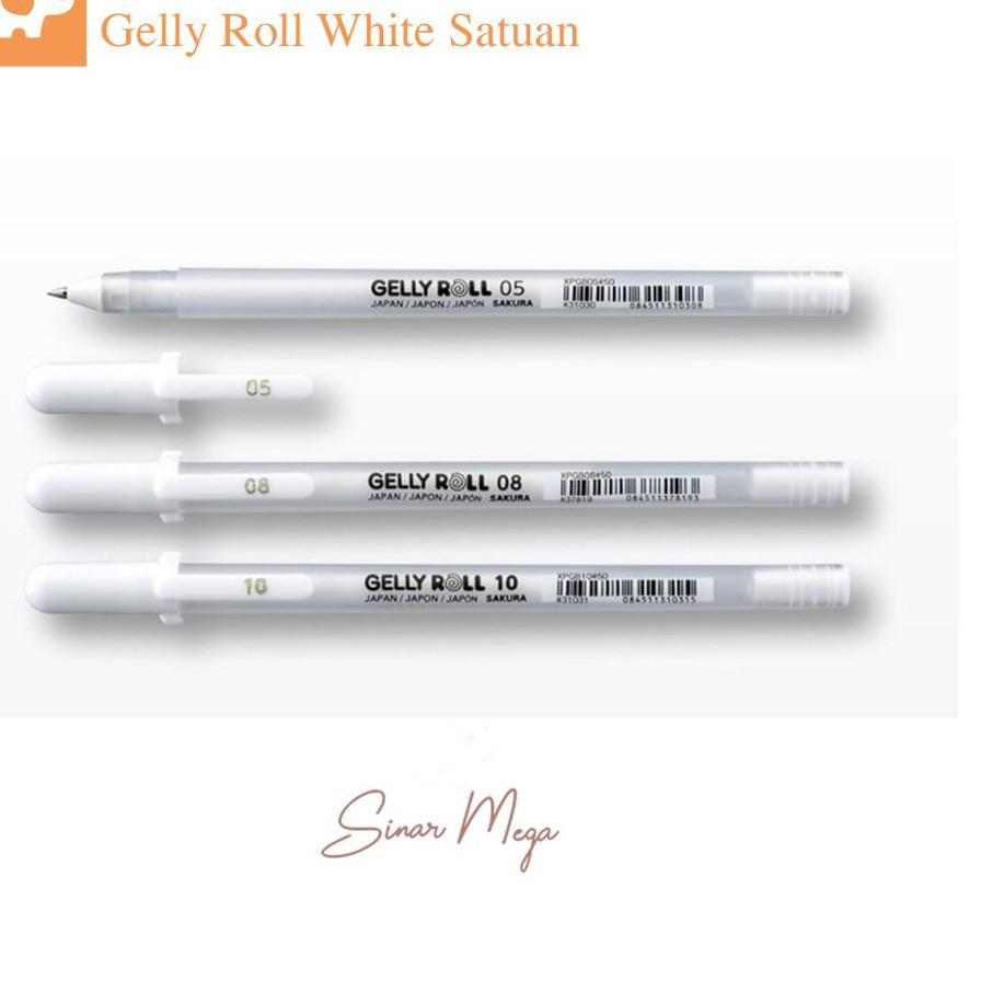 

Flash Sale!! KODE-288 Sakura Gelly Roll Pen Pulpen White / Pulpen Putih