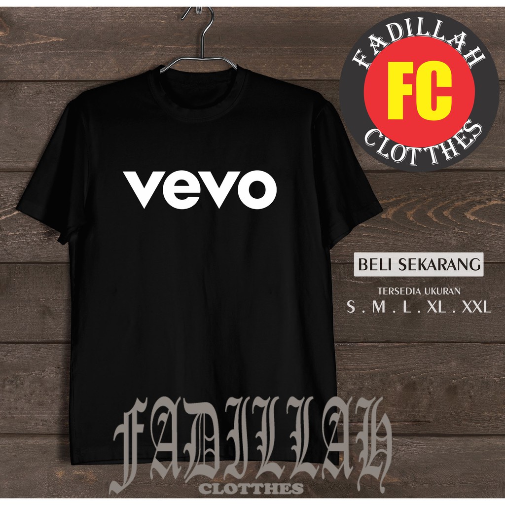 Kaos Baju Vevo Logo Kaos Musik Youtube