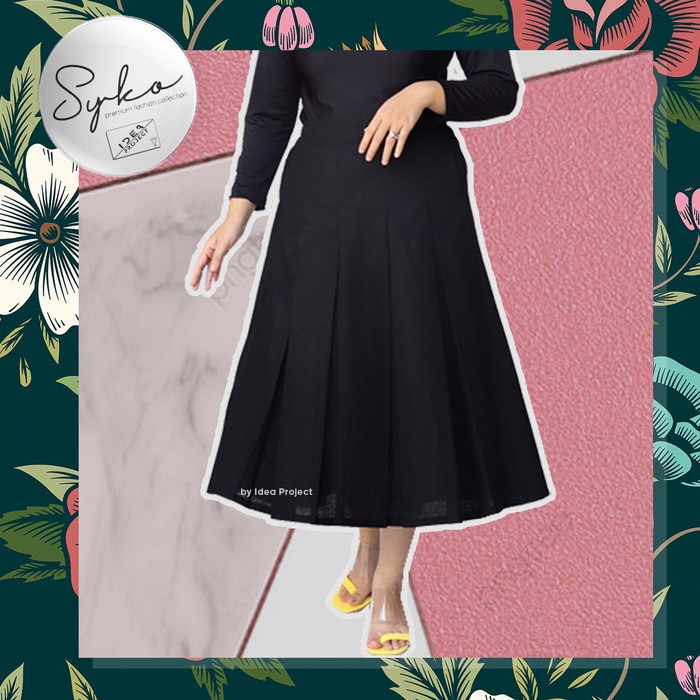 Rok Tartan Midi Rok Flanel Import Midi Rok 7/8 Rok Murah Wanita Cewek