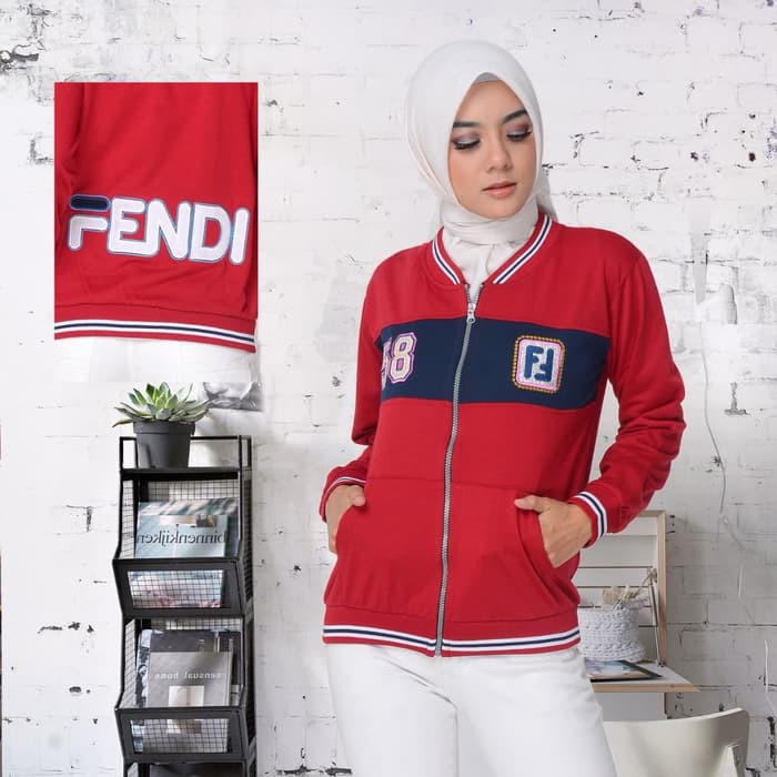 en117 Jk-Jaket fenita Merah Jaket cewek Jaket wanita