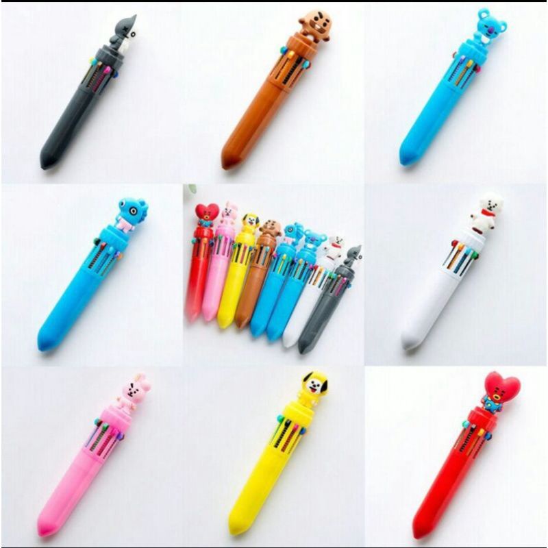 

pulpen gel karakter BTS 10 warna