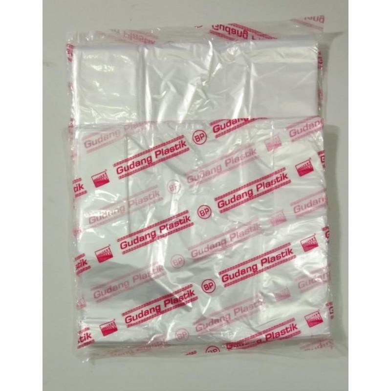 kantong Plastik HD bening uk 15,24 gudang