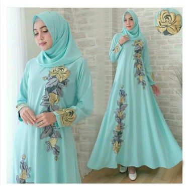 BAJU GAMIS TERBARU 2021 GAMIS Bonita WANITA DEWASA SYARI NURAINI KATUN MOYIF BISA BUS D0V4