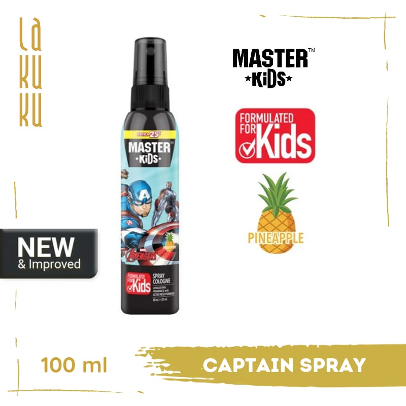 Lakuku - Master Kids Superhero Cologne Spray 100ml Parfum Anak Wangi Buah