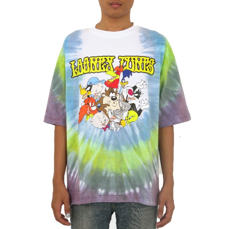 TSHIRT OVERSIZE TOXIC LOONEY TUNES 3COLOR TIE DYE PREMIUM AUTHENTIC