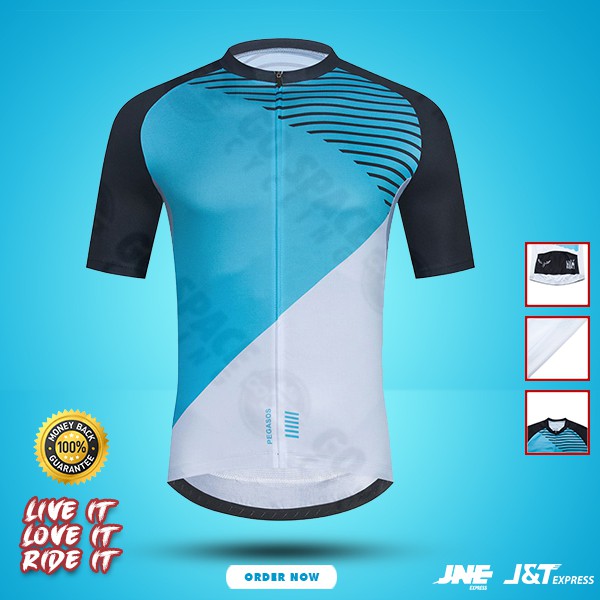 NEW JERSEY SEPEDA BLUPO ROADBIKE PRIA WANITA CYCLING RB 06 BAJU GOWES