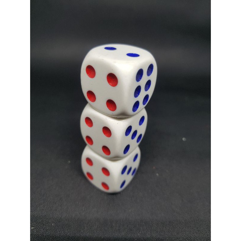 Dadu Plastik 25 x 25 mm / Professional Dice / Mainan Dadu / Dadu board game / Quality dice / Dadu transparan / Dadu Besar Mainan / Mainan Dadu Besar / Dadu Susu / Dadu Kristal / Dadu Mainan Jadul