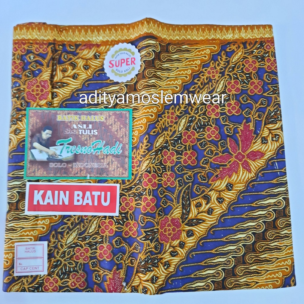 KAIN SAMPING KEBAT PANJANG / KAIN JARIK BATIK TRESNO HADI / KAIN BATU HALUS