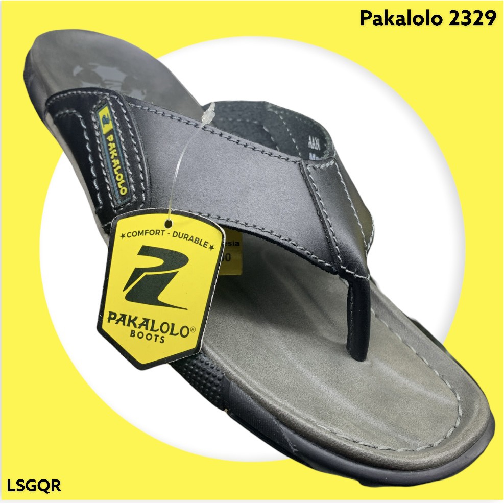 Sandal Pakalolo 2329 Black - Sandal Pria - Sandal Cowok - Sandal Kulit - Sandal Keren - Sandal Bagus
