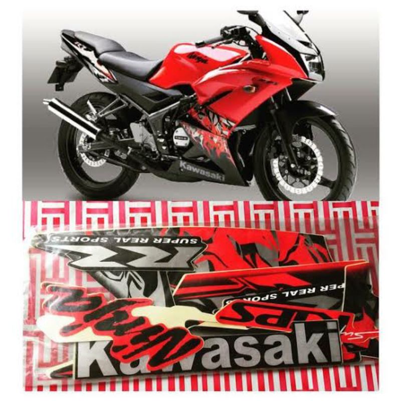 Striping Ninja RR 2013 sticker ninja RR new 2013 Api Stiker Lis Body Standar ORI Ninja RR New 2013 M
