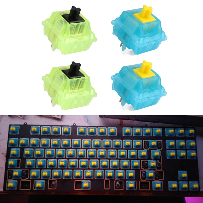 2 Pcs Sp-Star Cyber Starry Night Linear Switches Untuk Keyboard Mekanik Cherry Mx Style 5pin 62g Pcb Mount