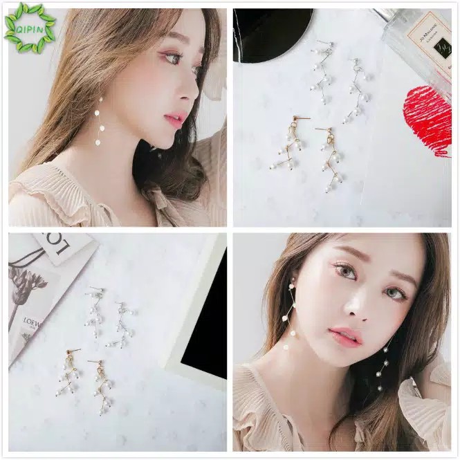 Anting Gantung Korea Motif Elegant Terbaru / Aksesoris Wanita