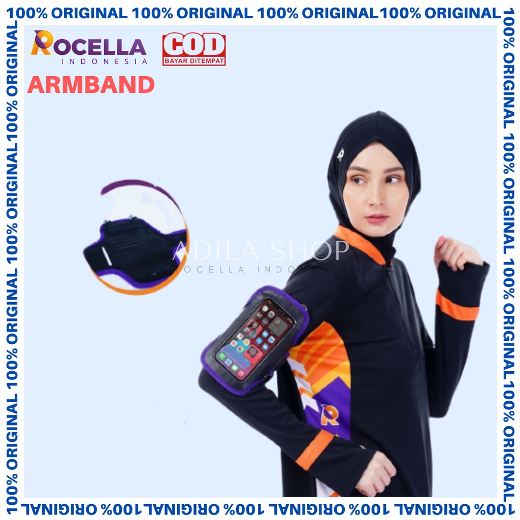 Armband Rocella/Armband Sport/Armband 6.5" Inch/Tas HP Lengan/Holder HP Lengan/Sport Arm Band