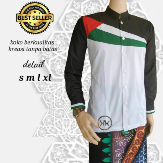 Koko Palestina Terbaru , Seragam Santri , koko Hadroh