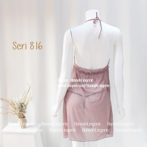 Lingerie S-XL Baju Tidur Transparan Baju Tidur Sexy Linjeri Sexi by Hannah Lingerie Ukuran S M L 816