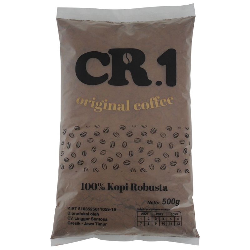 

Kopi CR 1 Kemasan 500 gram (kemasan repack)