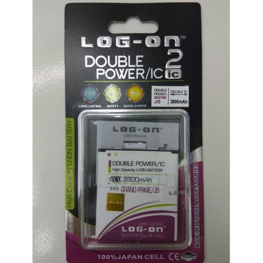 BATERAI SAMSUNG GRAND PRIME DOUBLE POWER BATRE LOG-ON SAMSUNG GRAND PRIME.