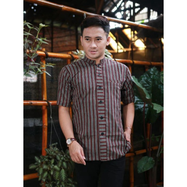 BAJU ADAT KEMEJA LURIK BAJU ADAT JAWA BAJU TRADISIONAL JAWA PAKAIAN ADAT