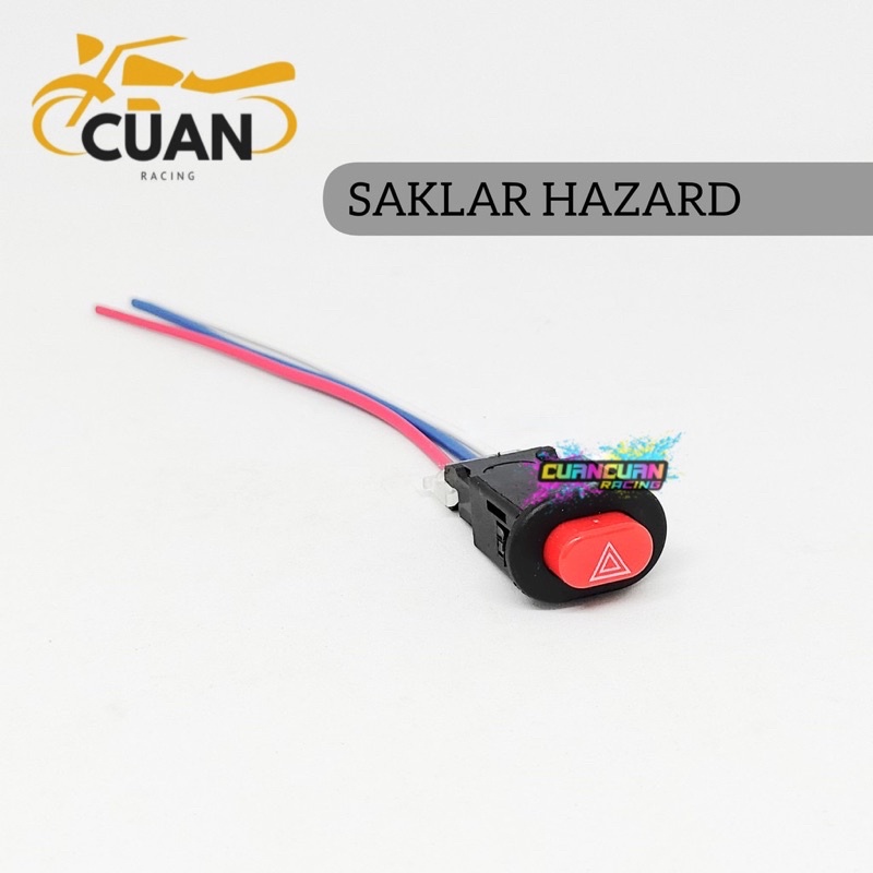 PROMO SAKLAR TOMBOL SWITCH ON OFF HAZARD SEPEDA MOTOR UNIVERSAL