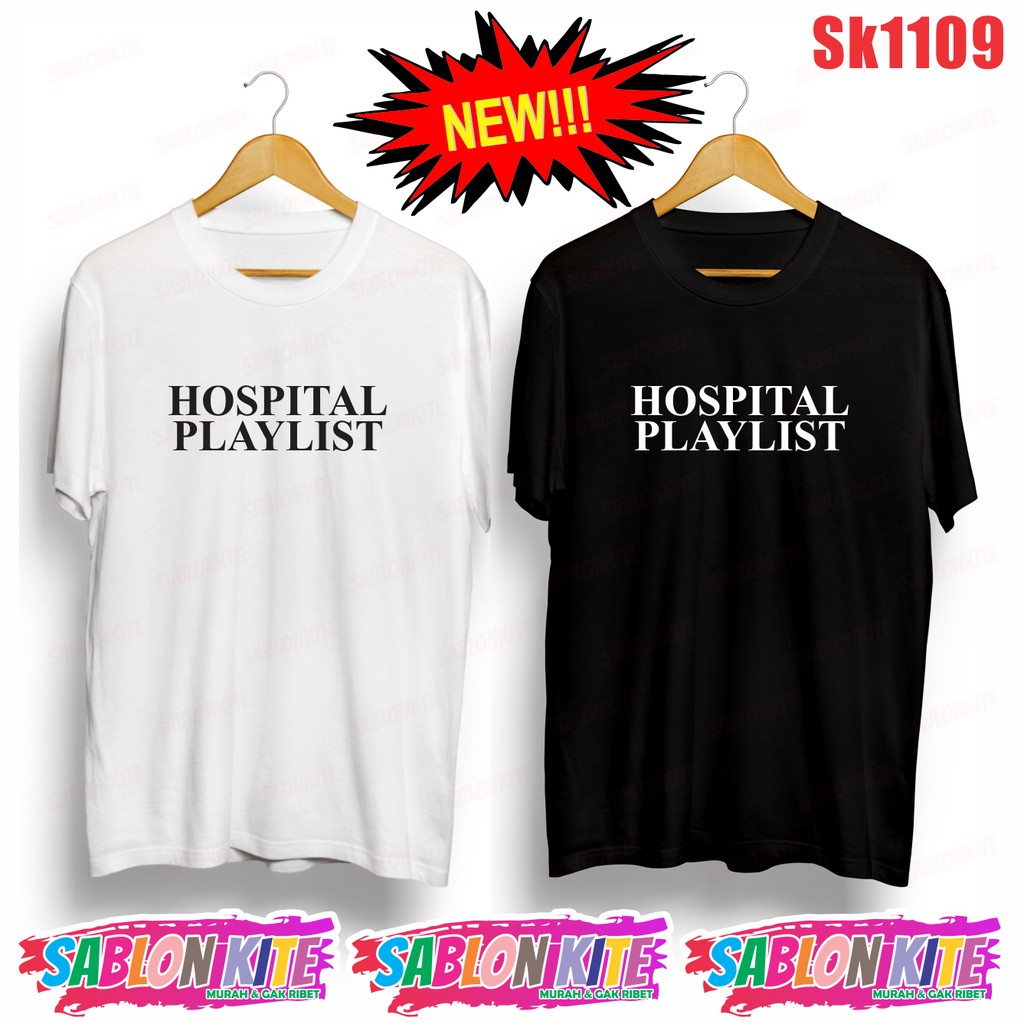 MURAH!!! KAOS DRAKOR HOSPITAL PLAYLIST SK1109 UNISEX COMBED 30S