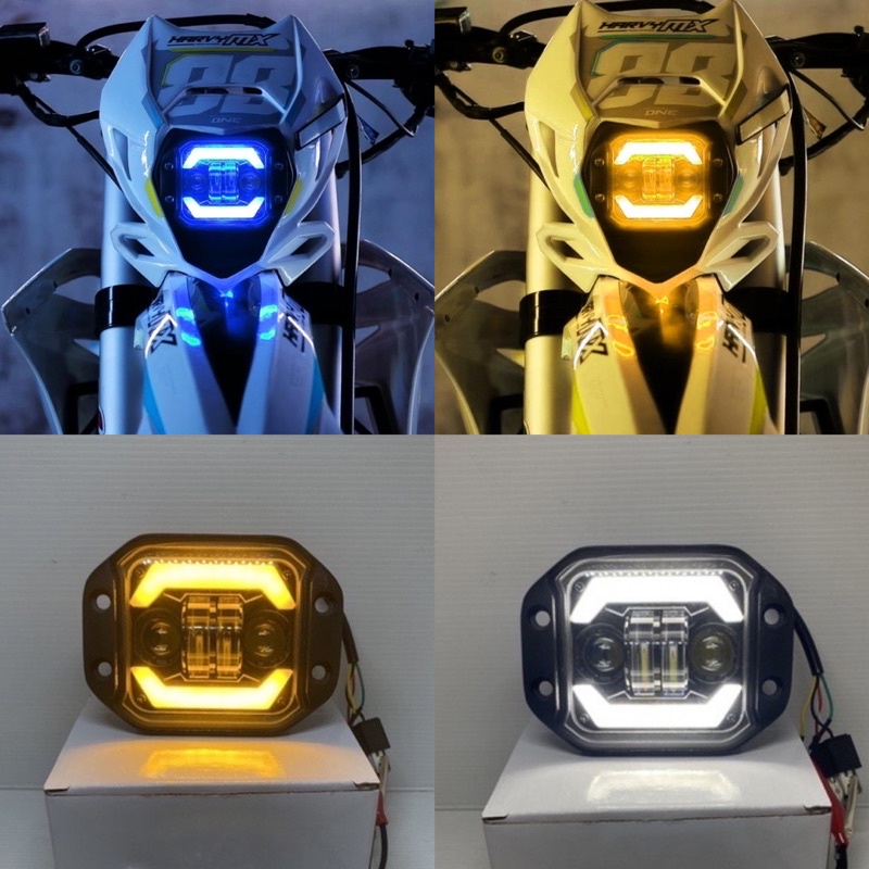 COD Lampu Tembak Daymaker  LED Reflektor custom KLX KTM CRF dan Fog lamp mobil DLL