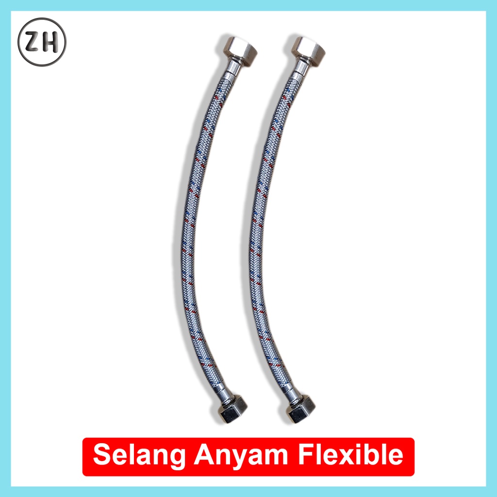 Jual SELANG FLEXIBLE SELANG FLEKSIBLE WASTAFEL SHOWER CLOSET 30CM 40CM