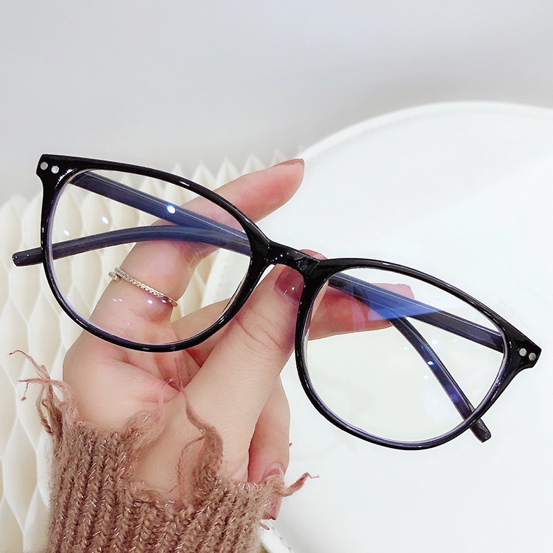 【0-600°Kacamata Myopia Anti Radiasi Dengan Power Frame 100 Untuk Pria Dan Wanita°150°200°250°300°350°400°