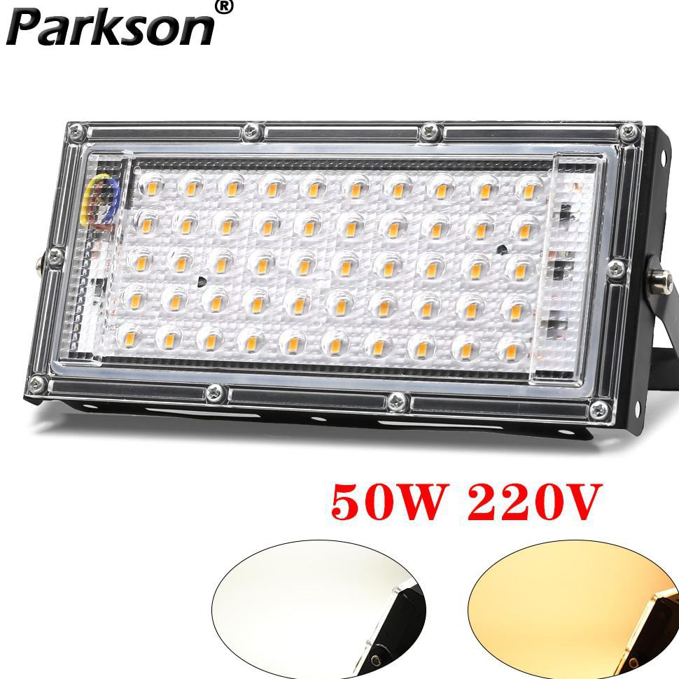 Grab Medan Lampu Sorot Flood Light Waterproof 4500 Lumens 50W Daylight 5000K Parkson A8 warm whiteBlack