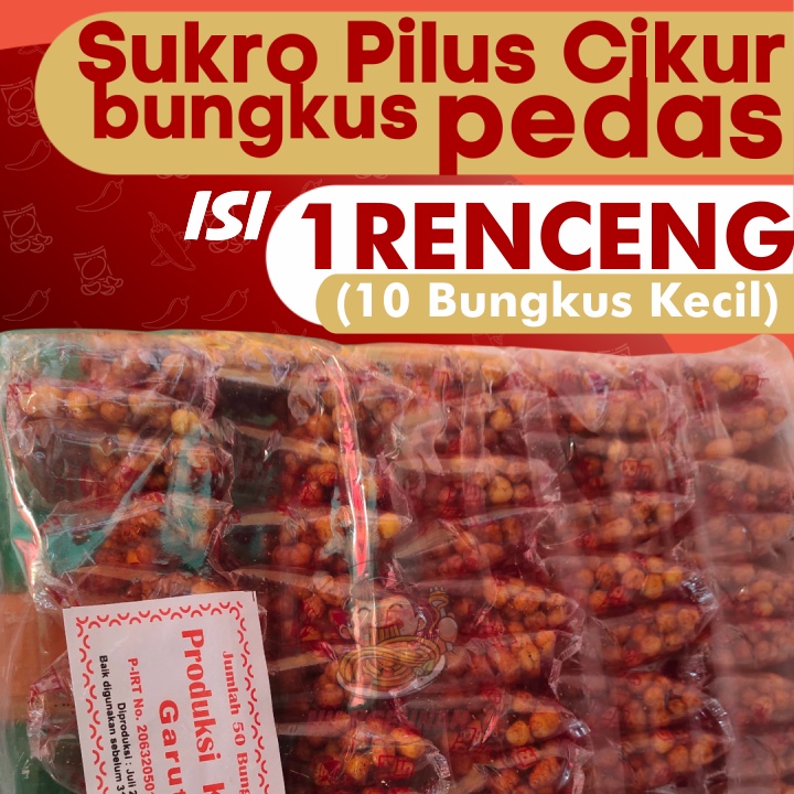 

SUKRO CIKUR PEDAS 1RENCENG (10bungkus kecil) Merk SariRasa by GaiaRasa