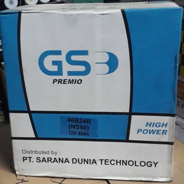 Aki Mobil Basah GS Premio NS-60