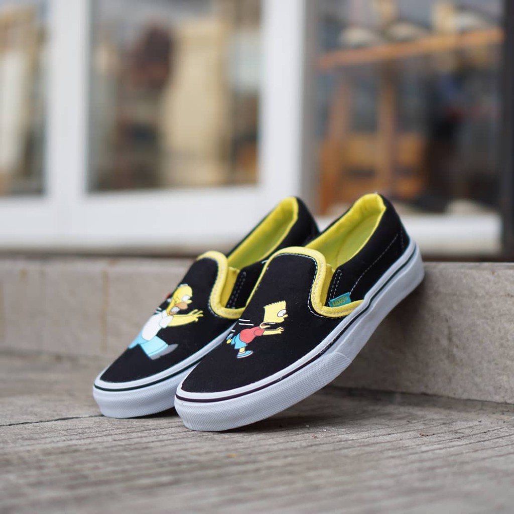 Vans Slip On The Simpsons Homer & Bart Premium Quality