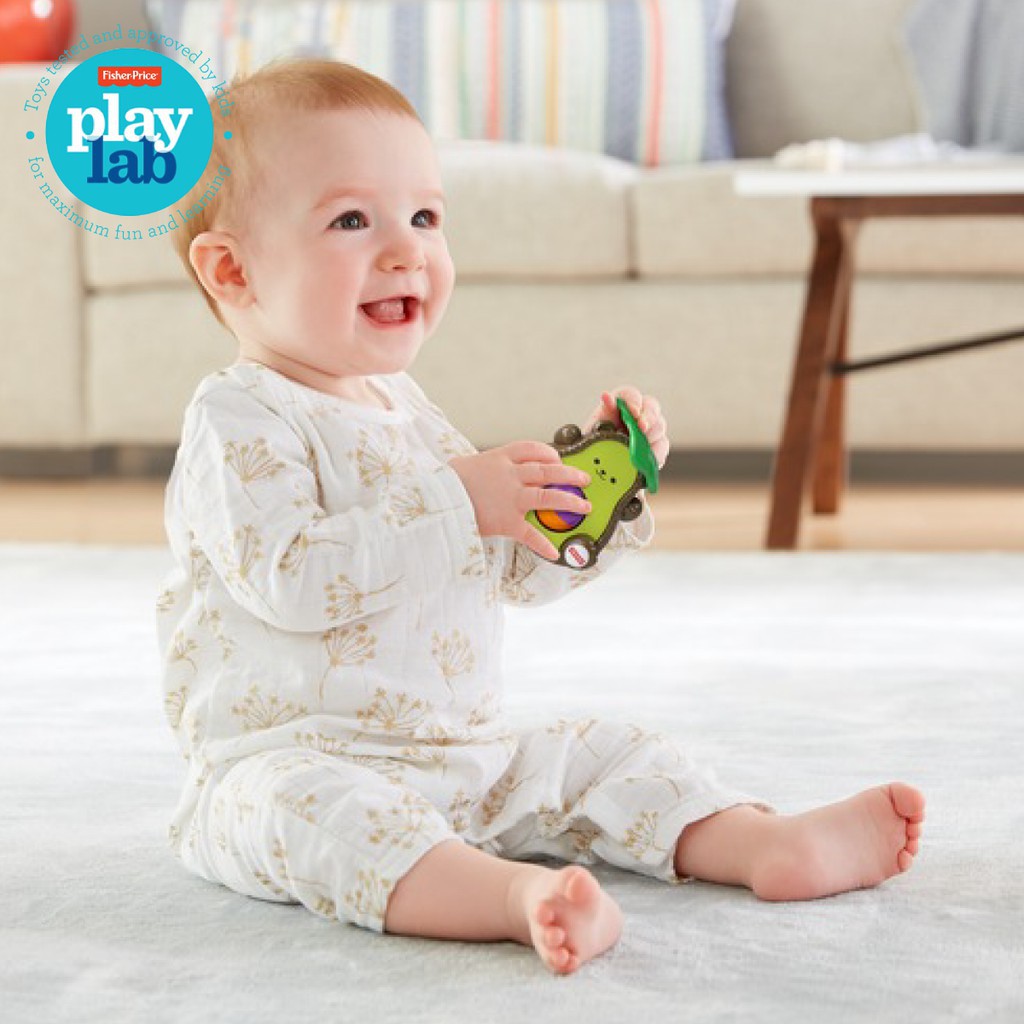 Fisher Price Rattle Toy (Avocado Bear) - Mainan Gantung Anak Bayi