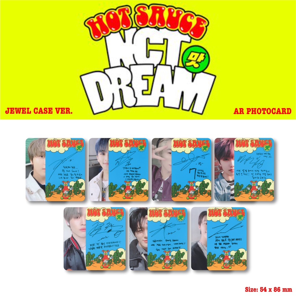 [Photocard] NCT Dream Hot Sauce Jewel Case Ver. - AR Photocard