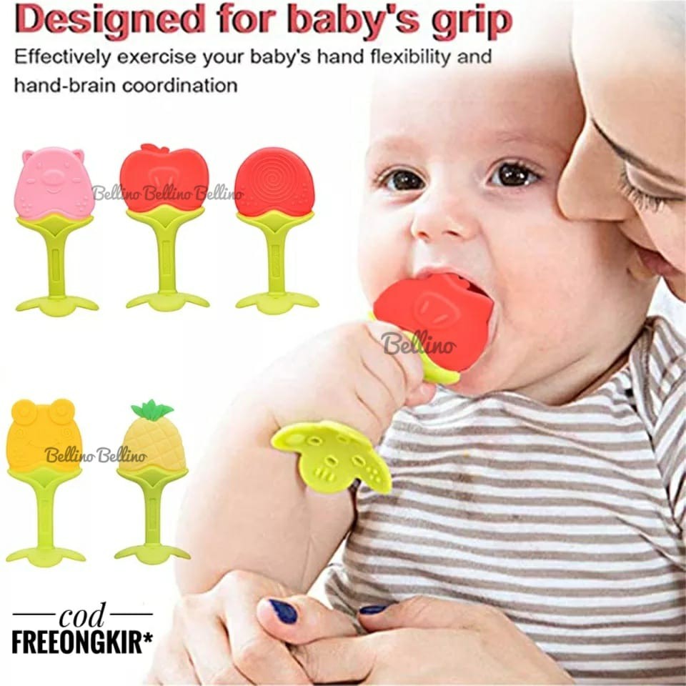 Gigitan Empeng Bayi Bentuk Buah Mainan Bayi Gigit BPA Free Aman Teether Baby Fruit Mainan Baby