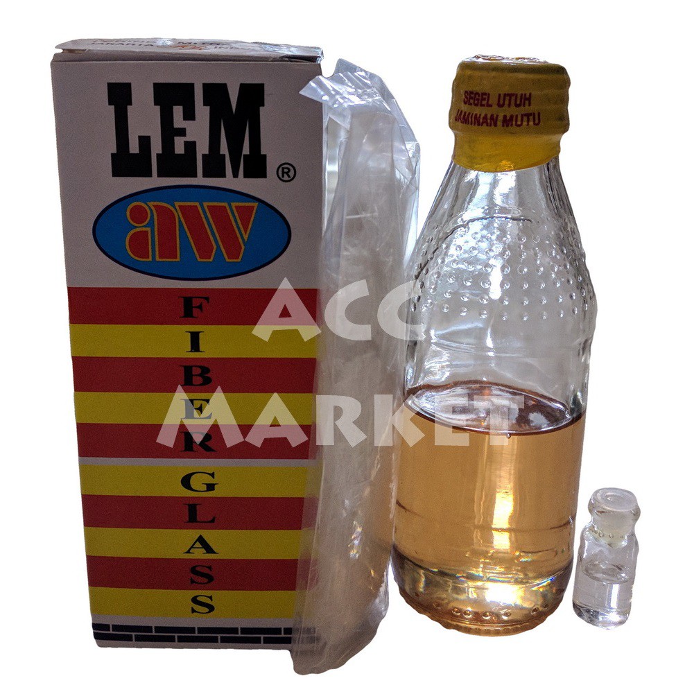 Lem Fiber Glass AW Fiberglass Glue Tambal Plastik