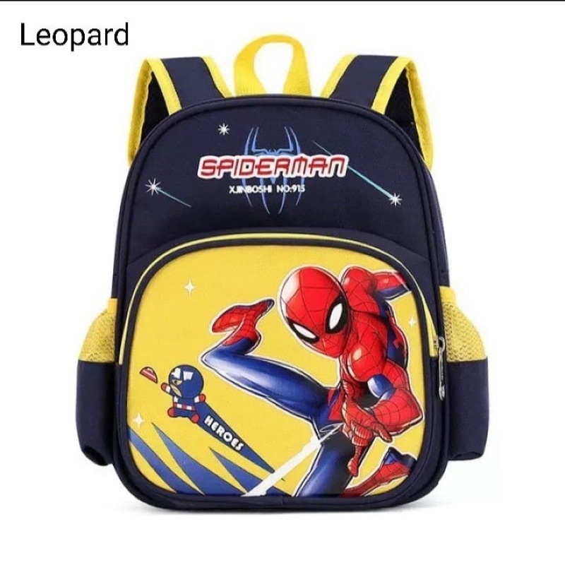 Ransel karakter anak spiderman backpack anak tas sekolah anak TK SD Paud ransel anak spiderman tas anak marvel