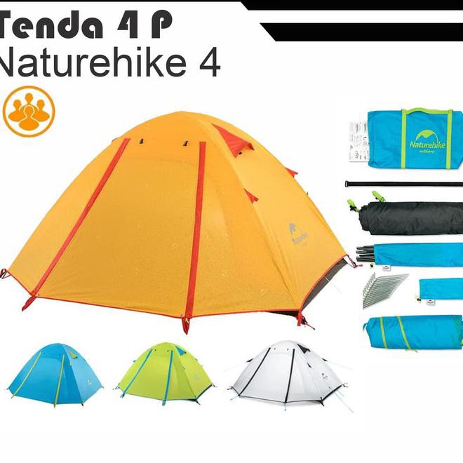 Tenda Naturehike Tent 2018 4P-Series Nh18Z044-P