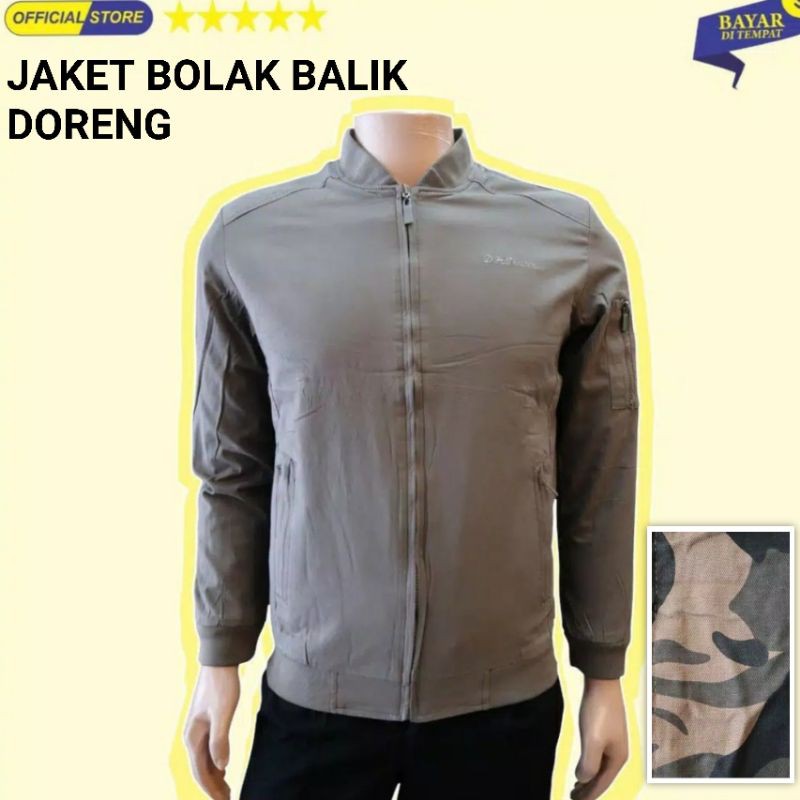 Jaket Katun Dalam Kain Katun Bolak Balik Ssbl Dalam Doreng Import Shopee Indonesia