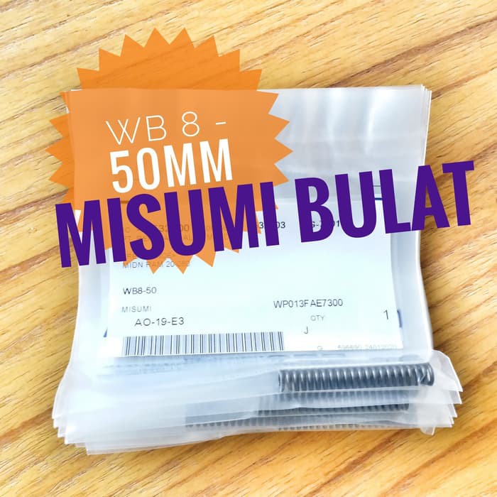 Unik Per Misumi Bulat WB od8 50mm - Per Pcp - Per Valve Pcp - Misumi Ori terbaik