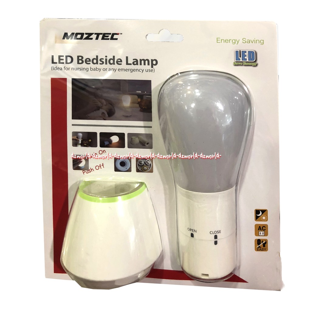 Moztec LED BedSide Lamp Lampu Tidur Model Bohlam