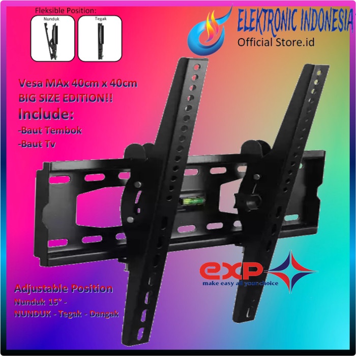 Bracket TV  SAKURA 42&quot; s/d 55&quot; waterpass GARANSI 100% COCOK!